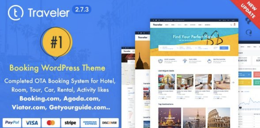 Traveler – Travel Booking WordPress Theme