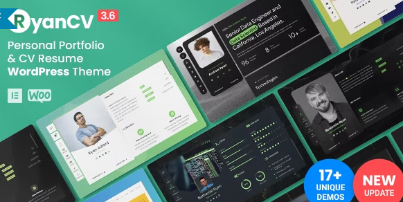 RyanCV – Personal Portfolio Resume Theme