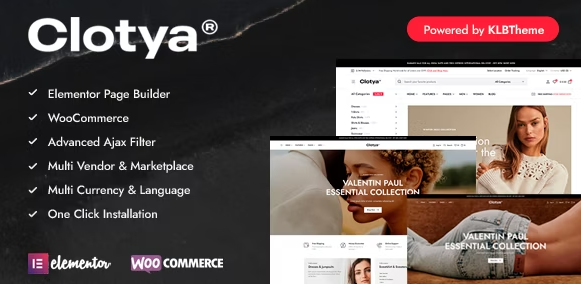 Clotya – Fashion Store eCommerce Theme