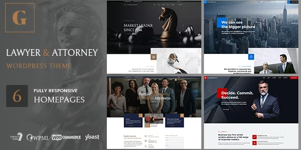 Goldenblatt – Lawyer & Attorney WordPress Theme