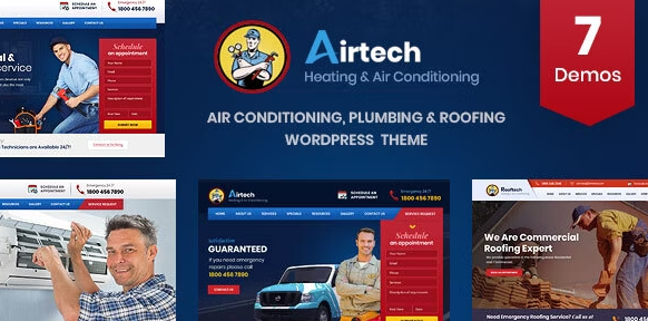 Airtech – Plumber HVAC and Repair theme