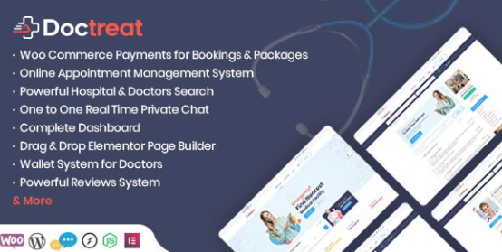 Doctreat – Hospitals and Doctors Directory WordPress Listing Theme