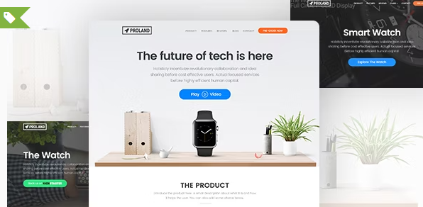 Single Product Landing Page WordPress Theme – Proland