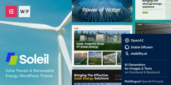 Soleil – Solar Panels WordPress Theme