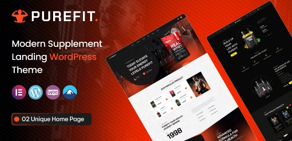 Purefit – Health Supplement WordPress Theme