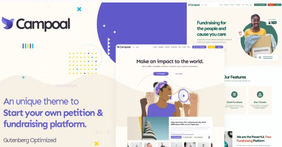 Campoal – Petition and Fundraising WordPress Theme