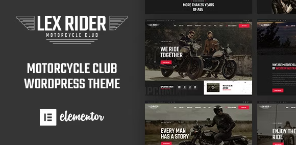 LexRider – Motorcycle Club WordPress Theme