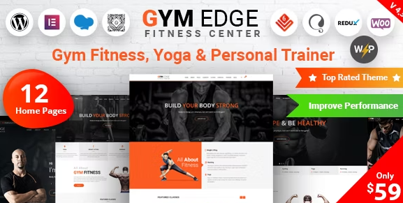 Gym Edge – Fitness WordPress Theme