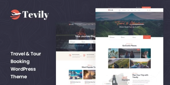 Tevily – Travel & Tour Booking WordPress Theme