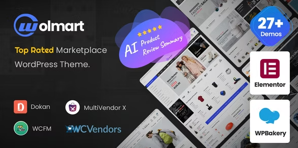 Wolmart | Multi-Vendor Marketplace WooCommerce Theme